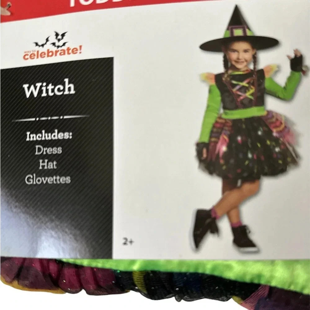 Girl’s Toddler 2T Plus Witch Costume BNWT